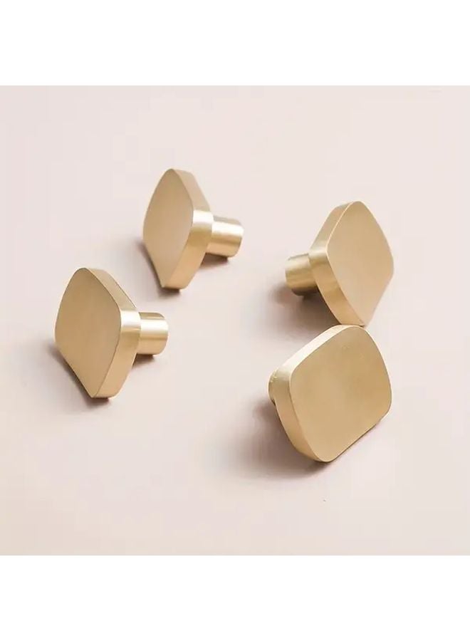 2pcs Brushed Brass Cabinet Drawer Knobs Golden Kitchen Cupboard Pulls Handles - Image 4